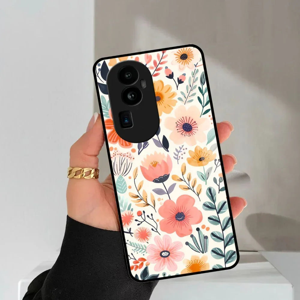 Garden of Delights Glass Case Cover For Oppo - ShopOnCliQ