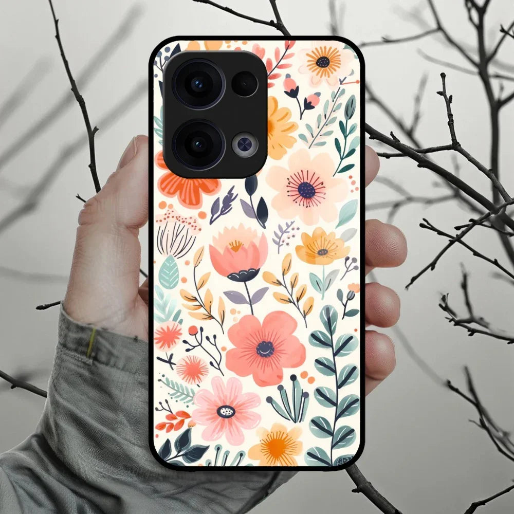 Garden of Delights Glass Case Cover For Oppo - ShopOnCliQ