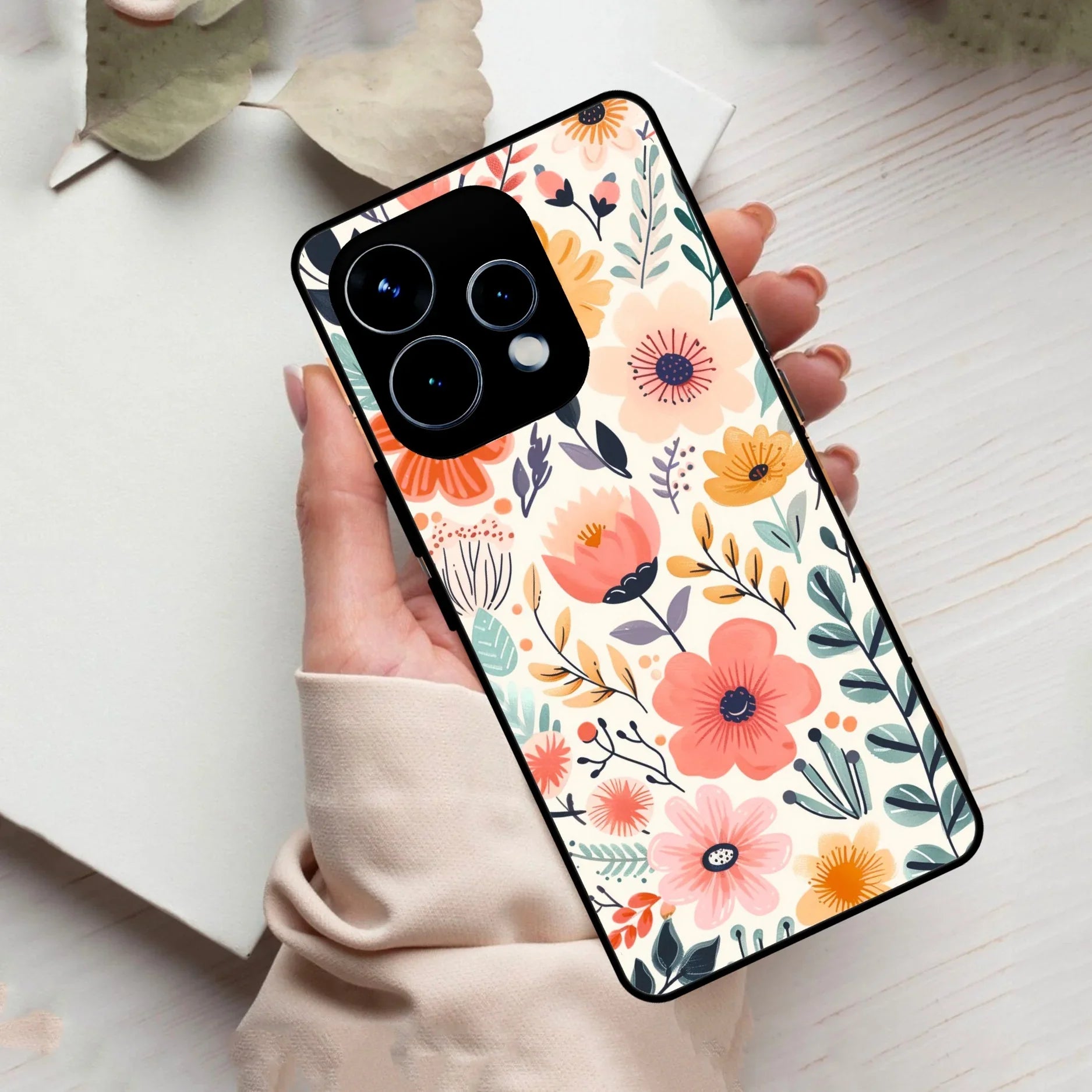 Garden of Delights Glass Case Cover For Oppo