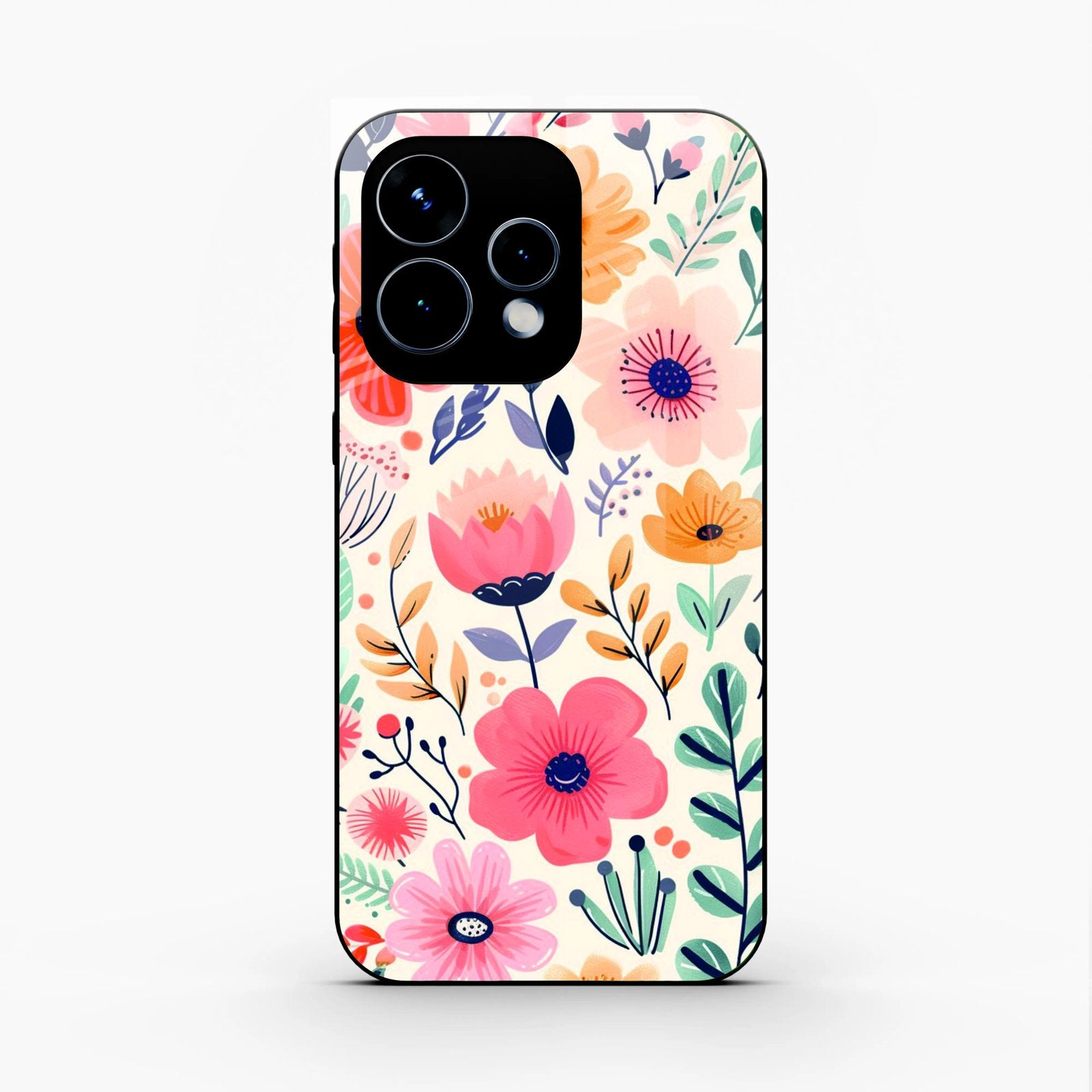Garden of Delights Glass Case Cover For Oppo Reno 15 5G