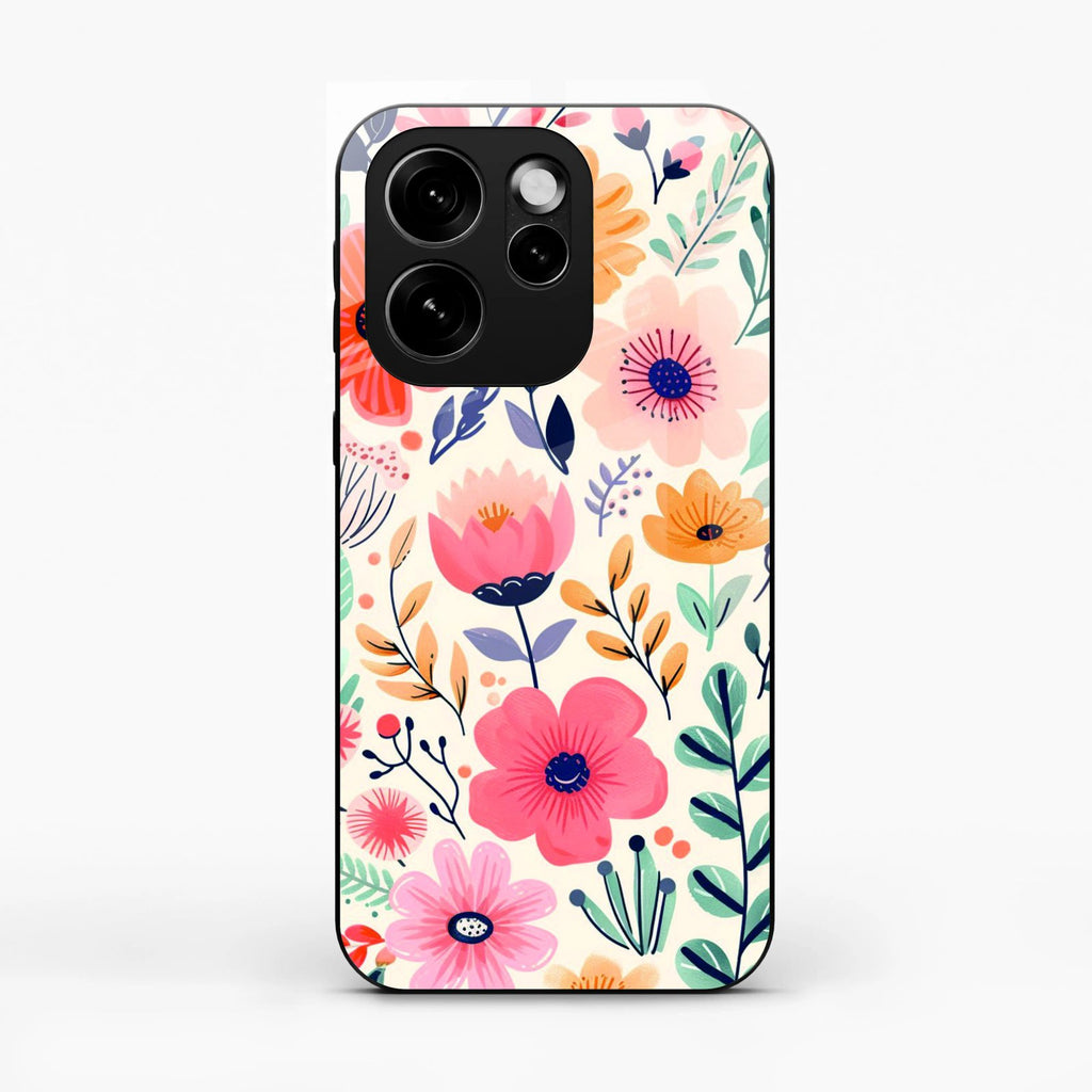 Garden of Delights Glass Case Cover For Oppo Reno 15C 5G