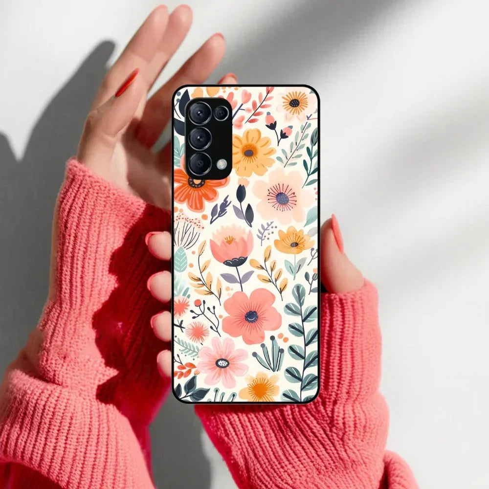 Garden of Delights Glass Case Cover For Oppo - ShopOnCliQ