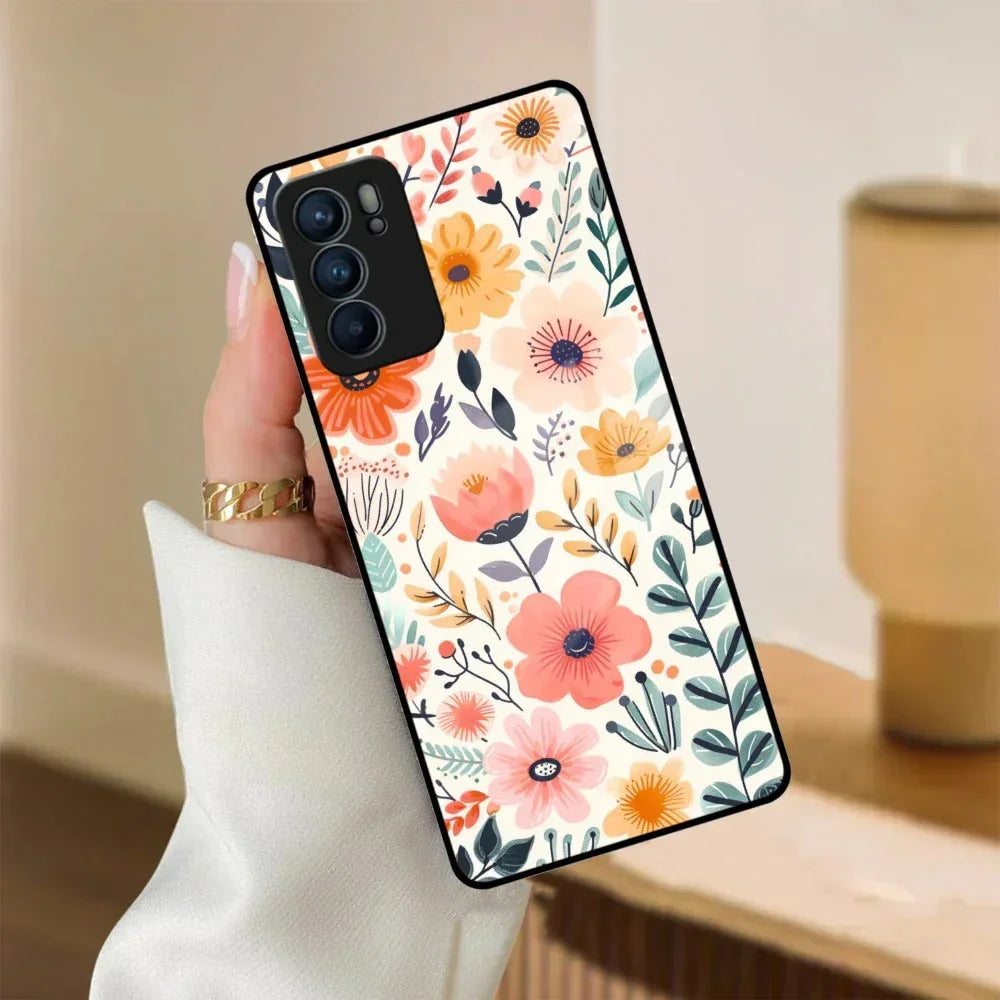 Garden of Delights Glass Case Cover For Oppo - ShopOnCliQ