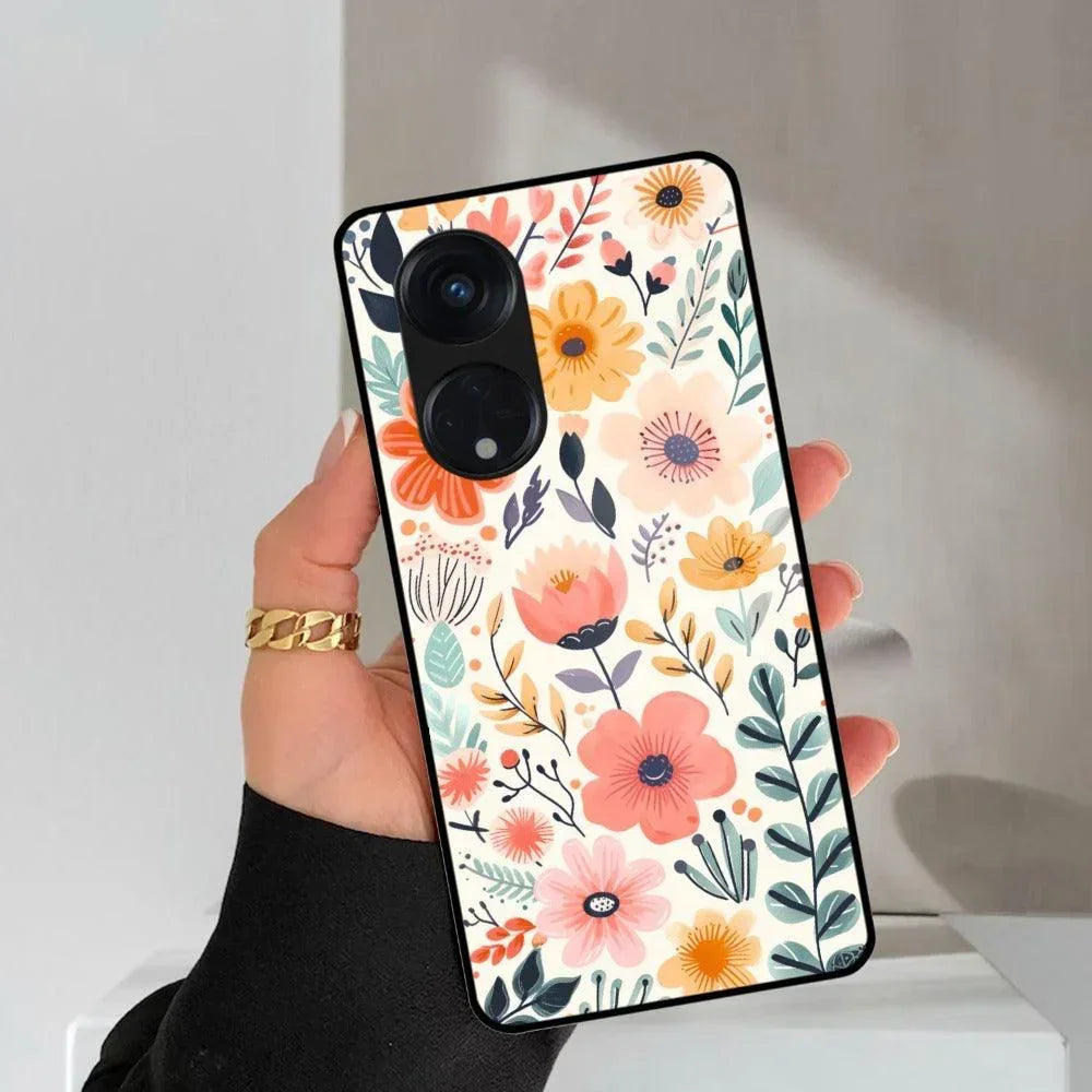 Garden of Delights Glass Case Cover For Oppo - ShopOnCliQ