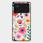 Garden of Delights Glass Case Cover For Poco X4 Pro 5G