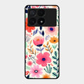 Garden of Delights Glass Case Cover For Poco X6 Pro 5G