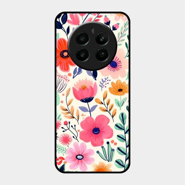 Garden of Delights Glass Case Cover For Realme 12 Plus 5G