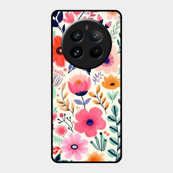 Garden of Delights Glass Case Cover For Realme 12 Pro Plus 5G