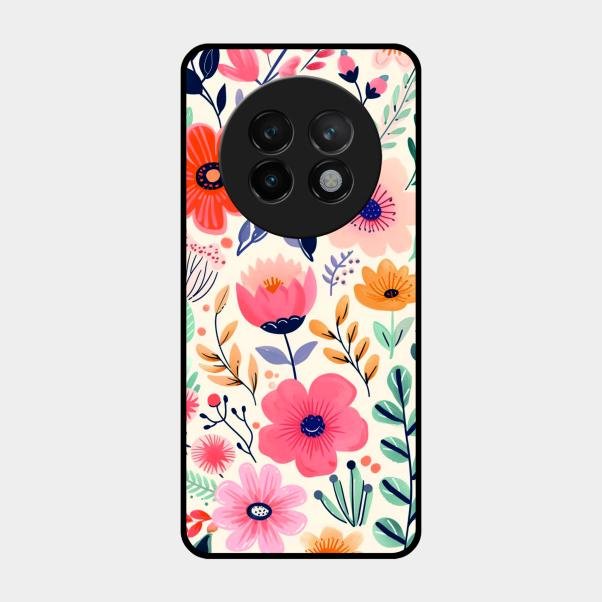 Garden of Delights Glass Case Cover For Realme 13 Plus 5G