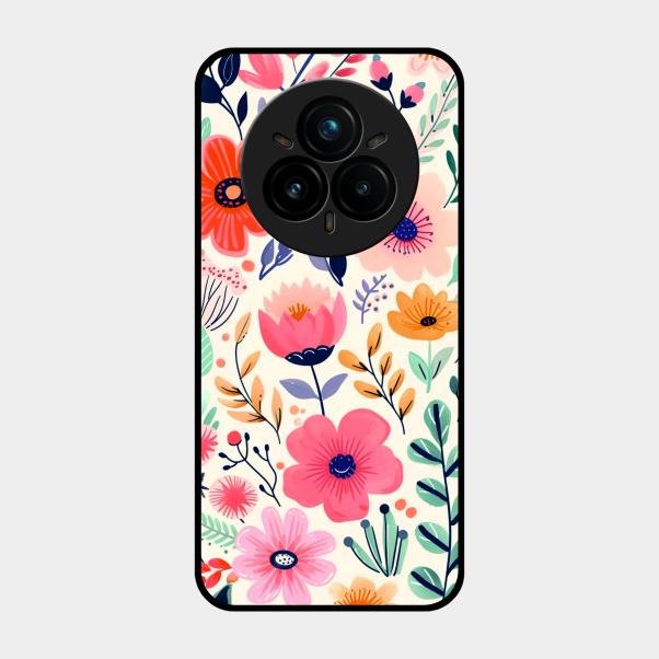 Garden of Delights Glass Case Cover For Realme 14 Pro 5G
