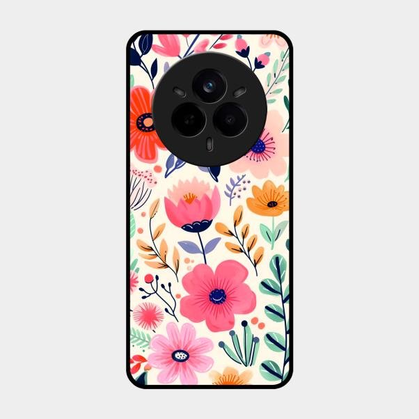 Garden of Delights Glass Case Cover For Realme 14 Pro Plus 5G