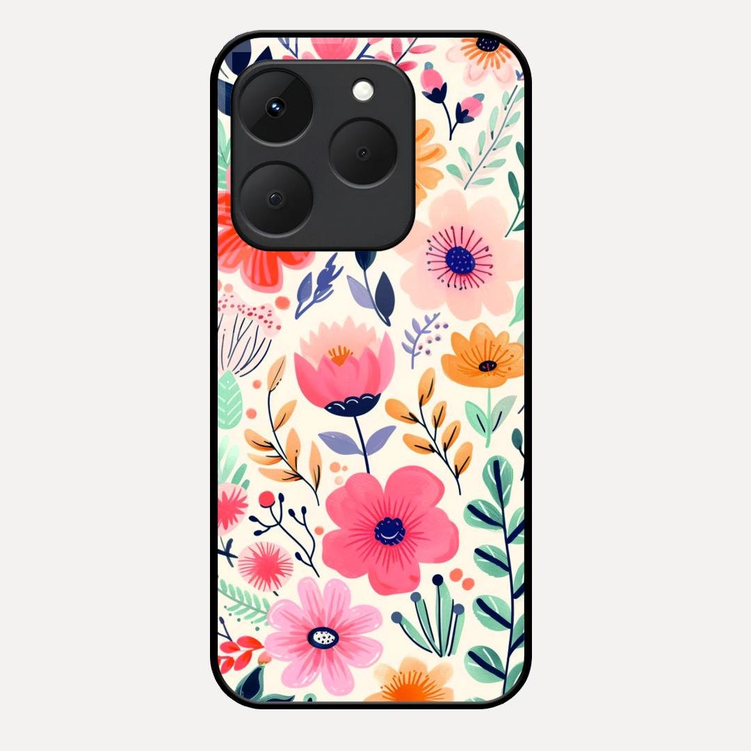 Garden of Delights Glass Case Cover For Realme 15T 5G