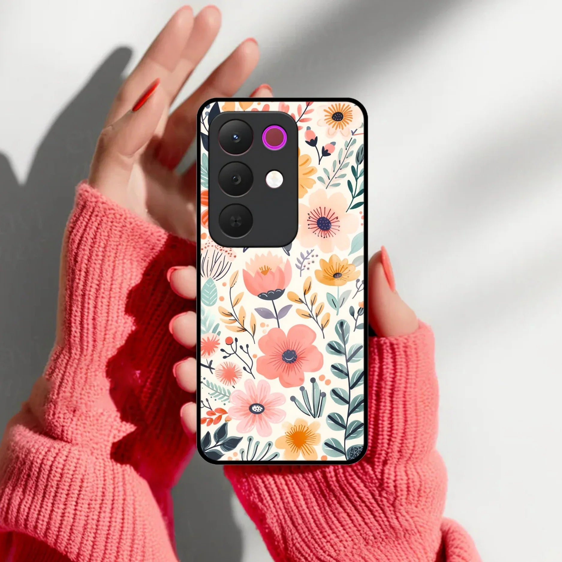 Garden of Delights Glass Case Cover For Realme/Narzo