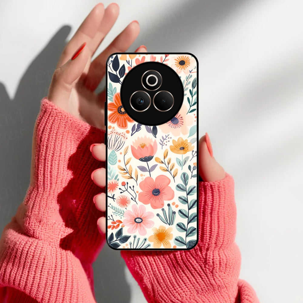 Garden of Delights Glass Case Cover For Realme/Narzo