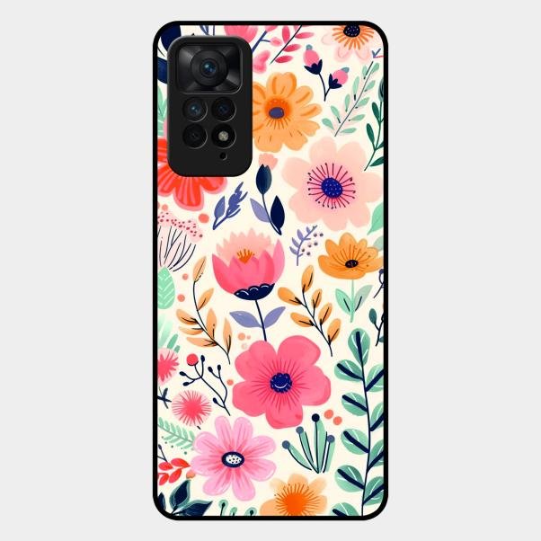 Garden of Delights Glass Case Cover For Redmi Note 11 Pro Plus 5G