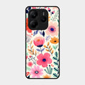 Garden of Delights Glass Case Cover For Redmi Note 14 5G