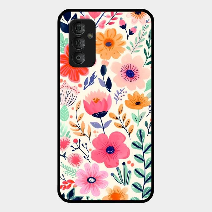 Garden of Delights Glass Case Cover For Samsung Galaxy F23 5G