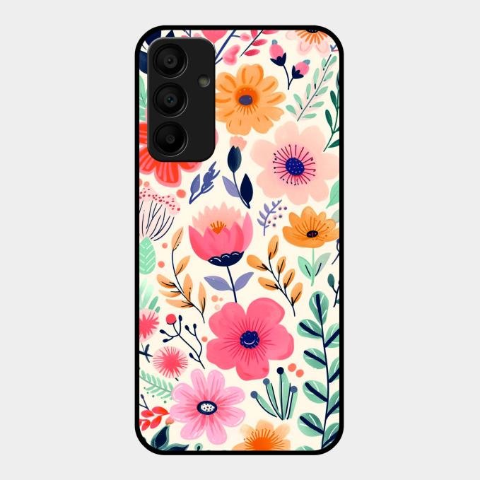 Garden of Delights Glass Case Cover For Samsung Galaxy M15 5G