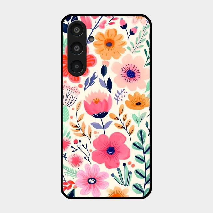 Garden of Delights Glass Case Cover For Samsung Galaxy M35 5G