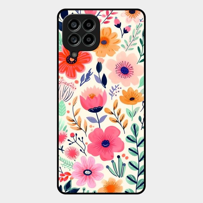 Garden of Delights Glass Case Cover For Samsung Galaxy M53 5G
