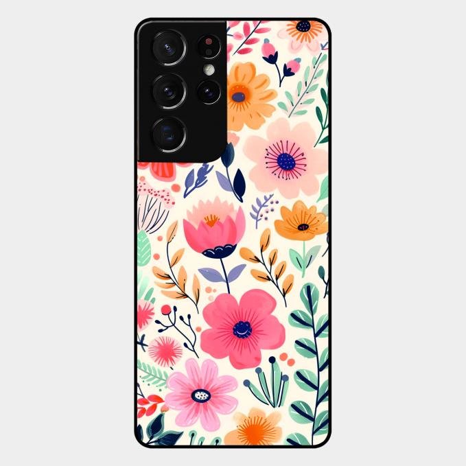 Garden of Delights Glass Case Cover For Samsung Galaxy S21 Ultra