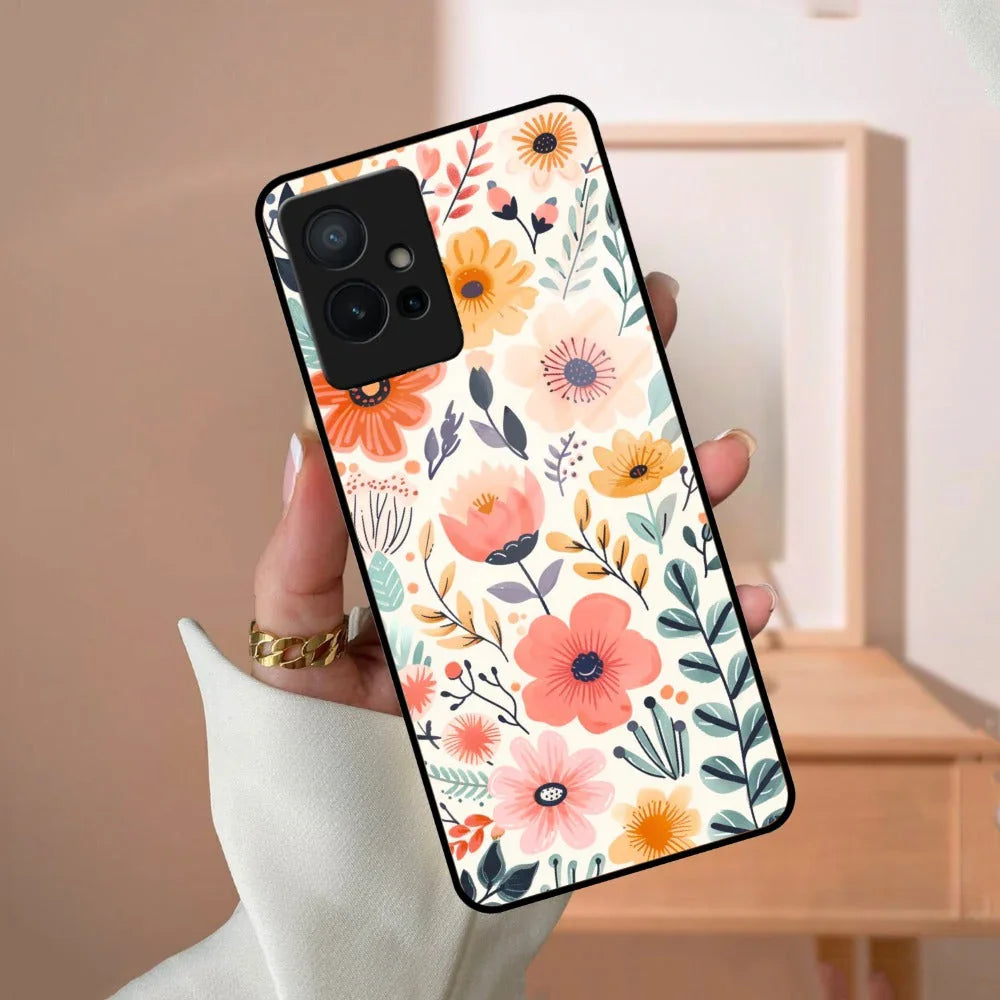 Garden of Delights Glass Case Cover For iQOO - ShopOnCliQ