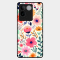 Garden of Delights Glass Case Cover For Vivo T2 Pro 5G