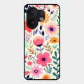 Garden of Delights Glass Case Cover For Vivo T4 Pro 5G