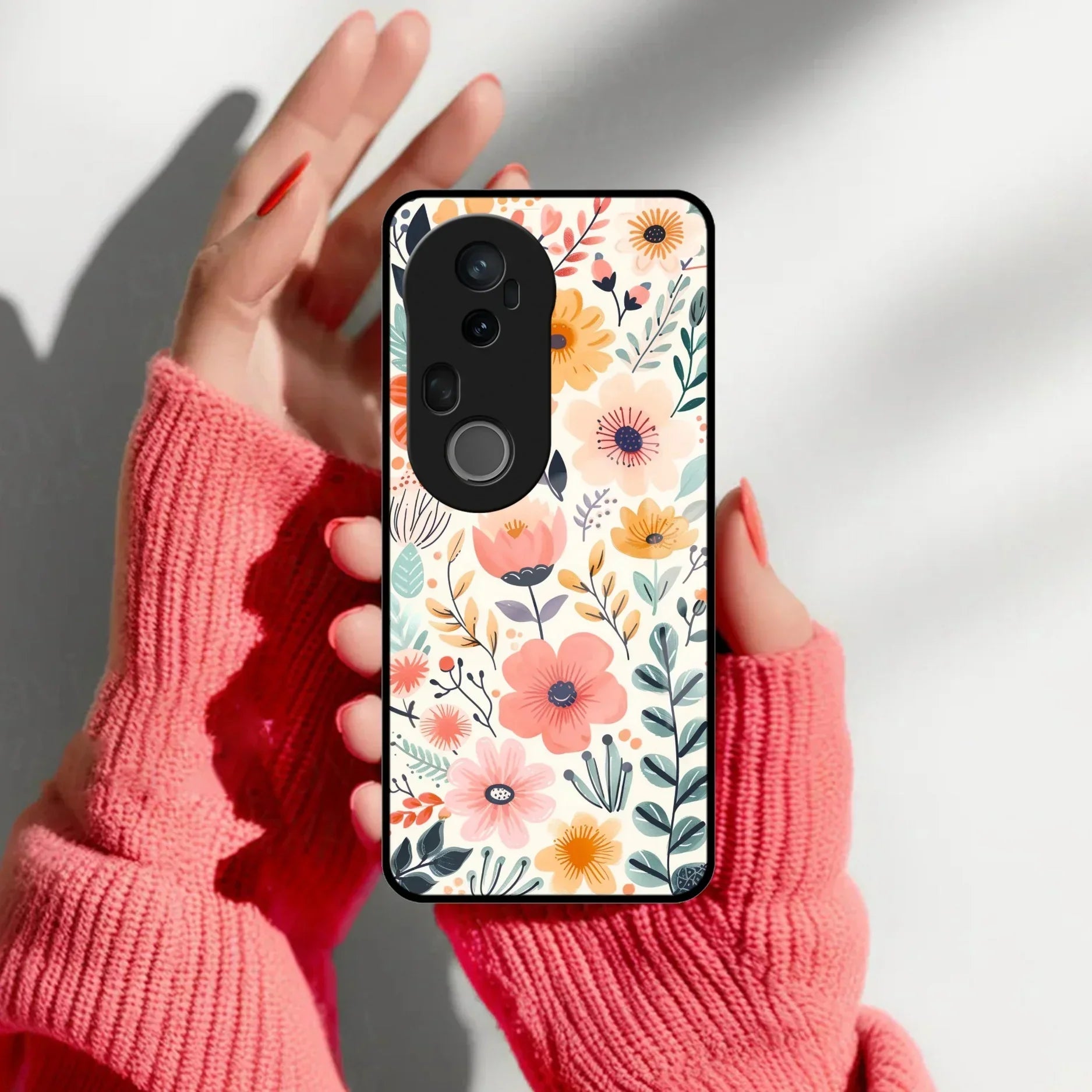 Garden of Delights Glass Case Cover For Vivo - ShopOnCliQ