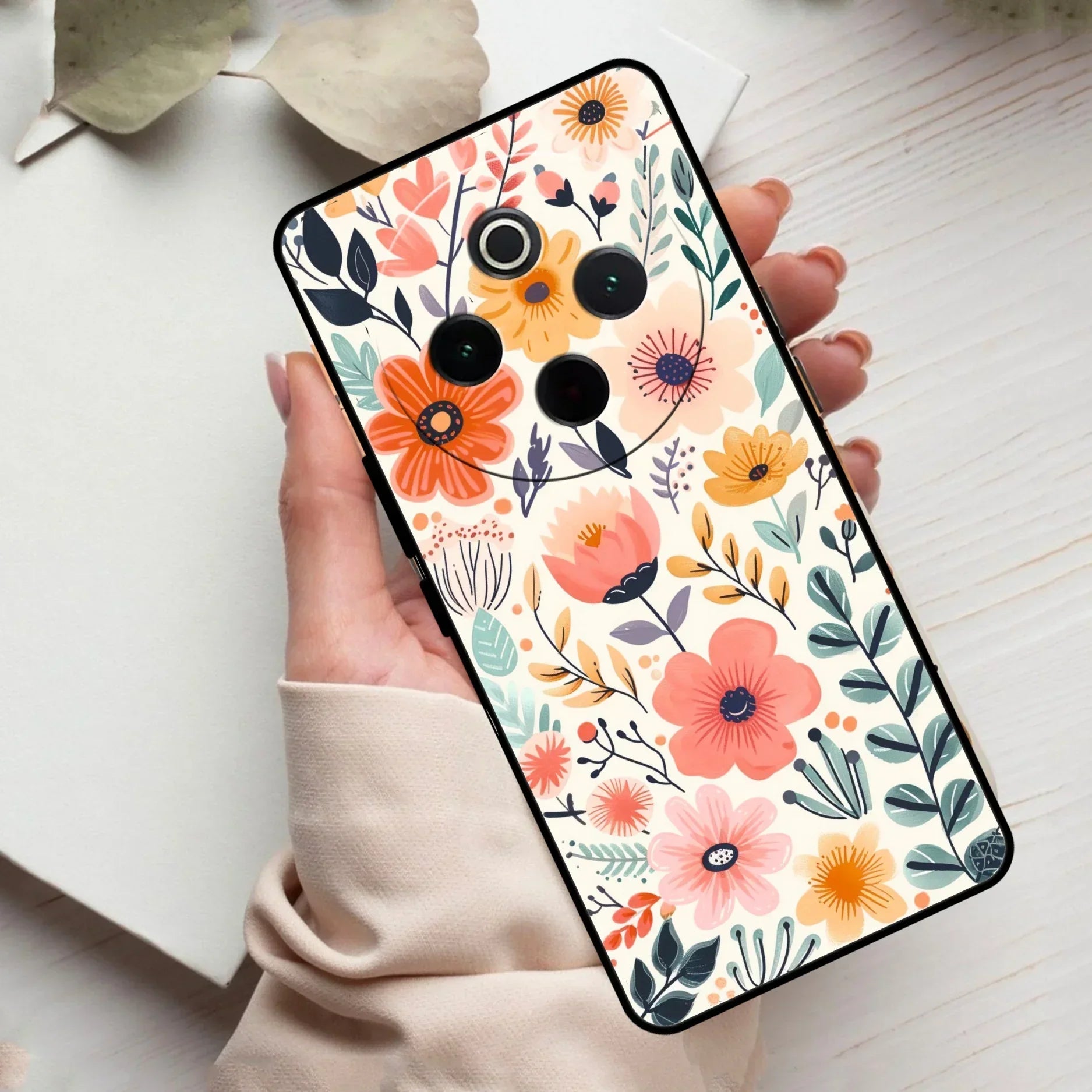 Garden of Delights Glass Case Cover For Vivo - ShopOnCliQ
