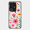 Garden of Delights Glass Case Cover For Vivo T4X 5G