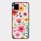 Garden of Delights Glass Case Cover For Vivo V20