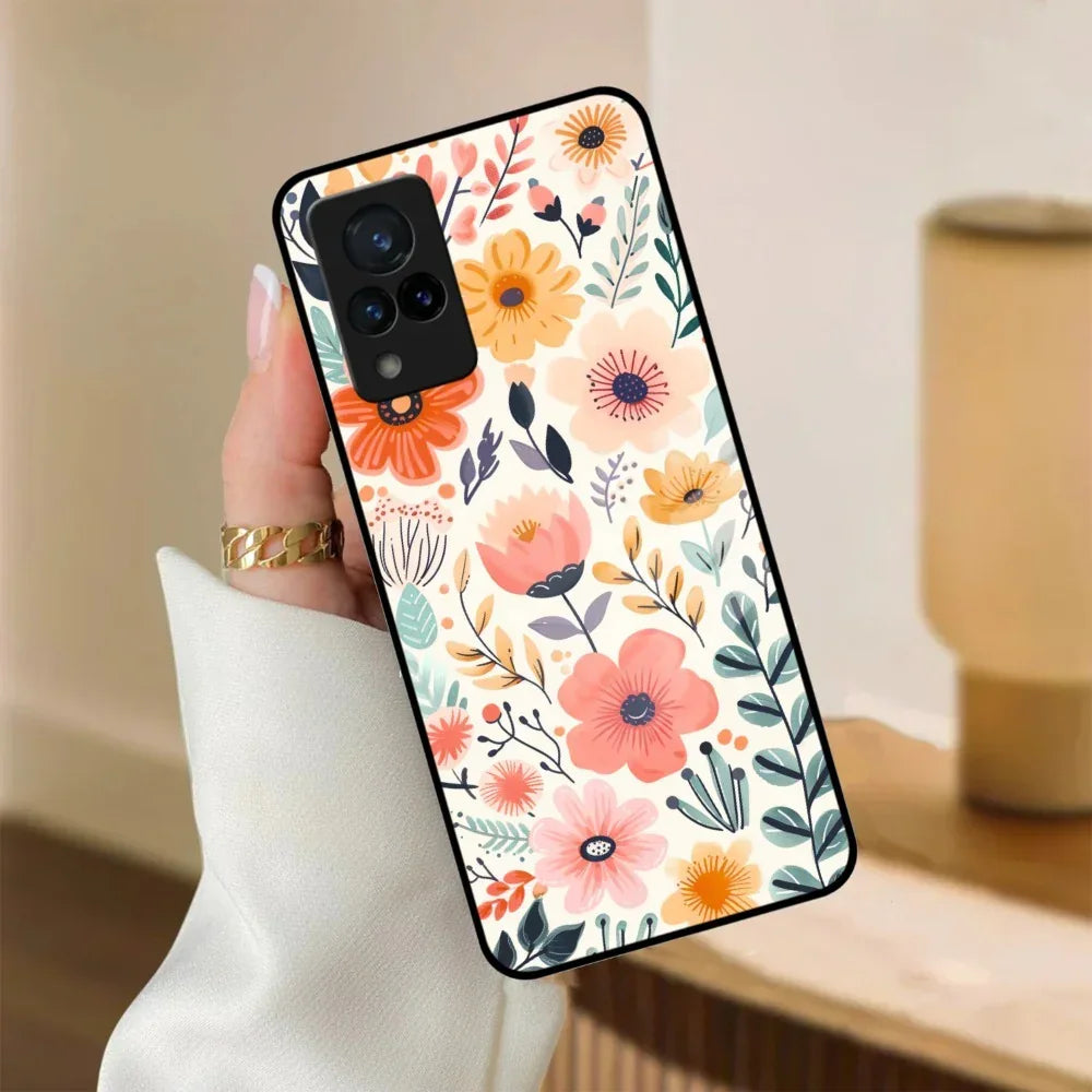 Garden of Delights Glass Case Cover For Vivo - ShopOnCliQ