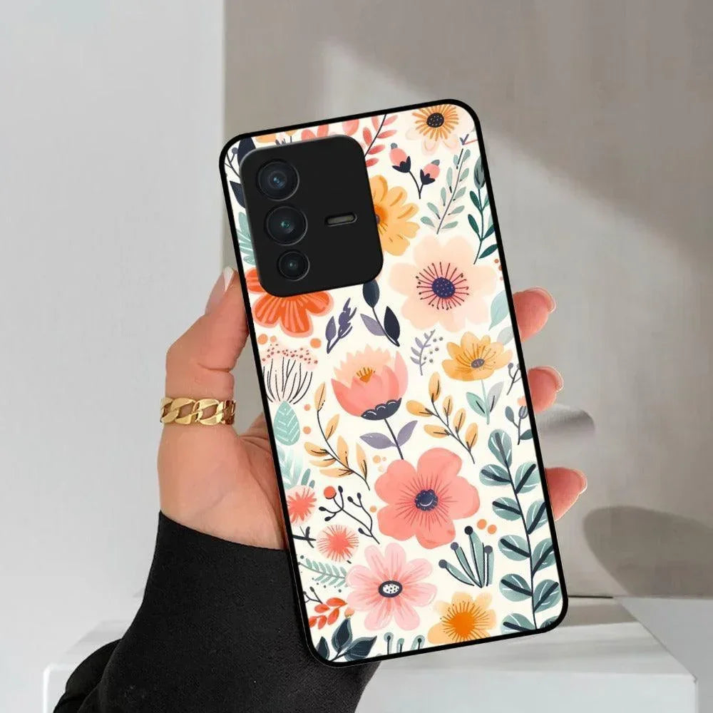 Garden of Delights Glass Case Cover For Vivo - ShopOnCliQ