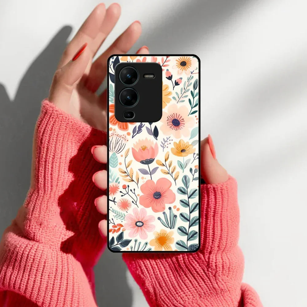 Garden of Delights Glass Case Cover For Vivo - ShopOnCliQ