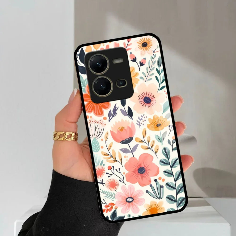 Garden of Delights Glass Case Cover For Vivo - ShopOnCliQ