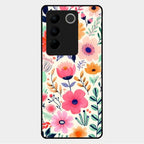Garden of Delights Glass Case Cover For Vivo V27 Pro 5G