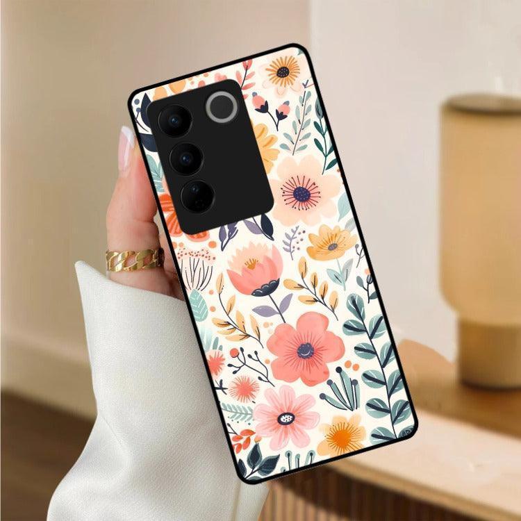 Garden of Delights Glass Case Cover For Vivo - ShopOnCliQ