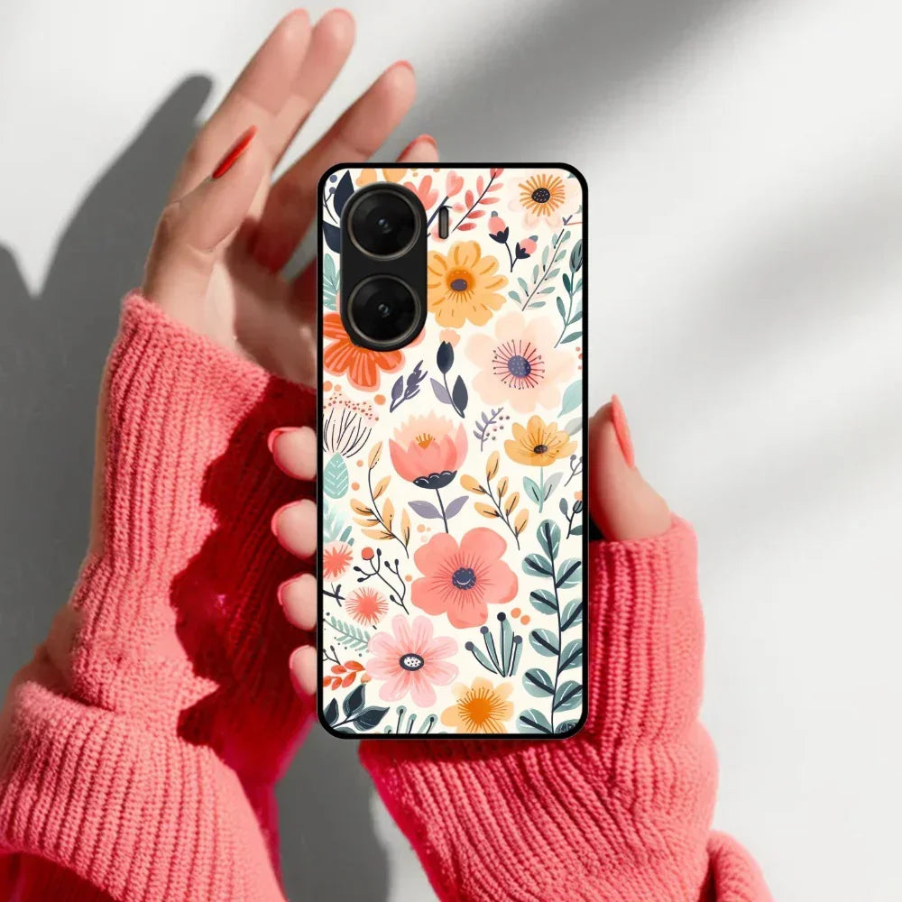 Garden of Delights Glass Case Cover For Vivo - ShopOnCliQ