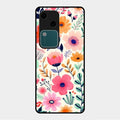 Garden of Delights Glass Case Cover For Vivo V30 5G