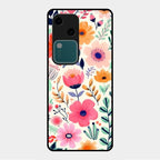 Garden of Delights Glass Case Cover For Vivo V30 5G