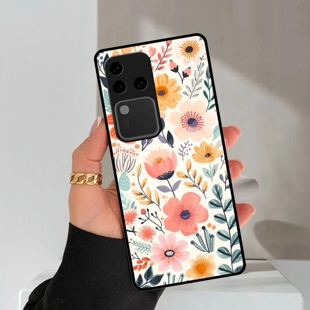 Garden of Delights Glass Case Cover For Vivo - ShopOnCliQ