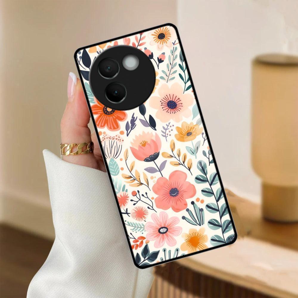 Garden of Delights Glass Case Cover For Vivo - ShopOnCliQ