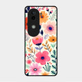 Garden of Delights Glass Case Cover For Vivo V40E 5G