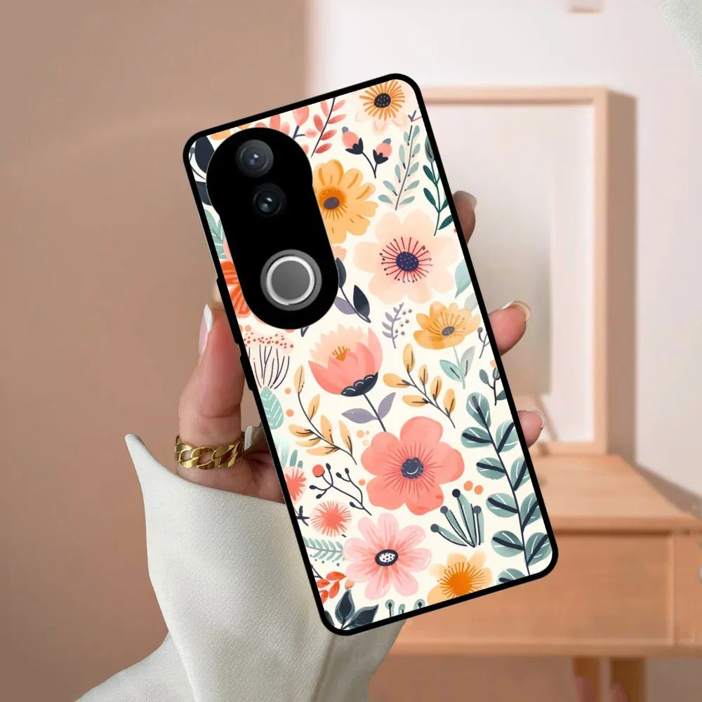 Garden of Delights Glass Case Cover For Vivo - ShopOnCliQ