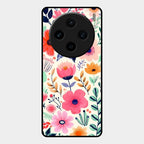 Garden of Delights Glass Case Cover For Vivo X100 5G