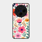 Garden of Delights Glass Case Cover For Vivo X200 5G
