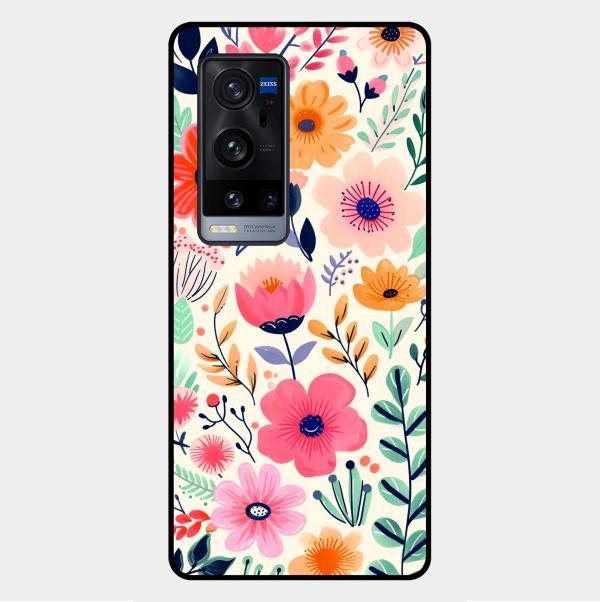 Garden of Delights Glass Case Cover For Vivo X60 Pro Plus 5G