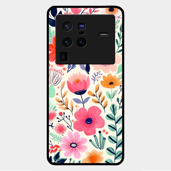 Garden of Delights Glass Case Cover For Vivo X80 Pro 5G