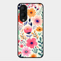 Garden of Delights Glass Case Cover For Vivo Y17S